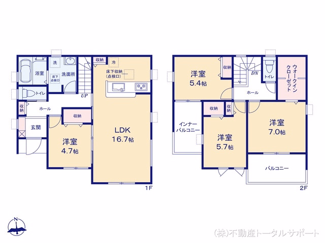 あま市森5丁目（戸建）02 間取図