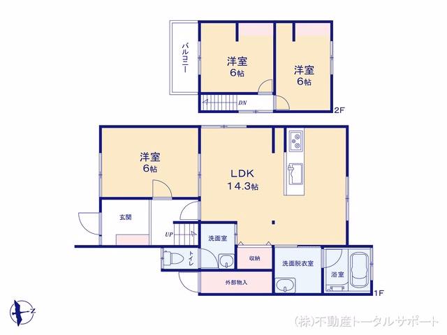 愛西市西保町西川原 間取図