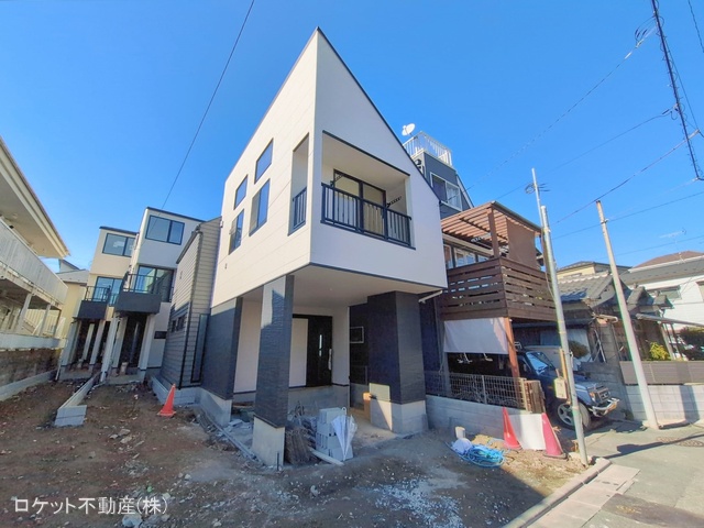 東京都江戸川区江戸川3丁目の新築戸建て外構写真 2026年2月8日撮影