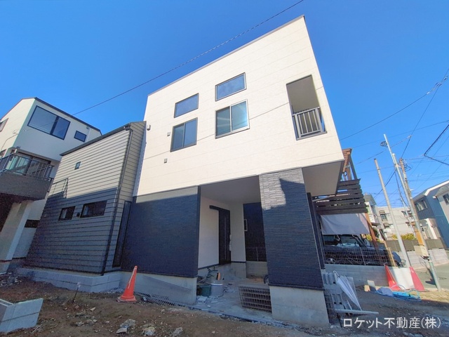 東京都江戸川区江戸川3丁目の新築戸建て外構写真 2026年2月8日撮影