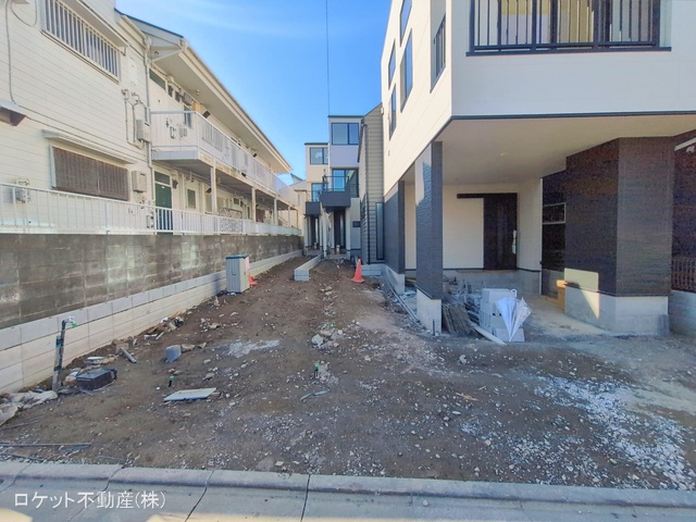 東京都江戸川区江戸川３丁目の新築戸建て外構写真 2026年2月8日撮影