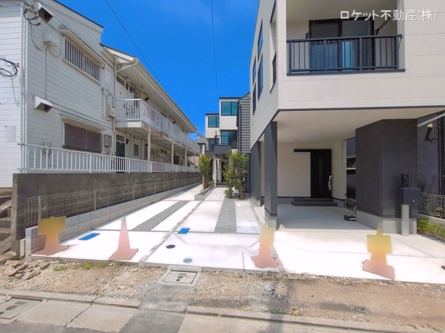 東京都江戸川区江戸川３丁目の新築戸建て外構写真 2026年7月13日撮影