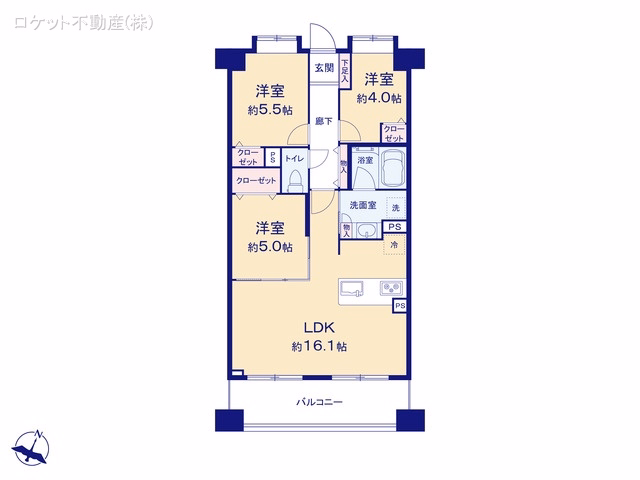 中古マンション レクセル篠崎 間取図