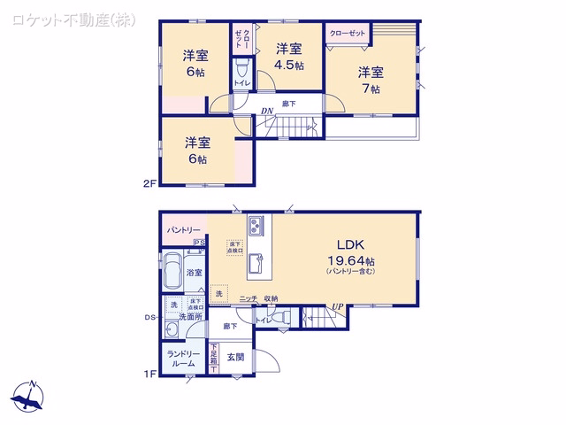 江戸川区東小岩3丁目(戸建)01 間取図