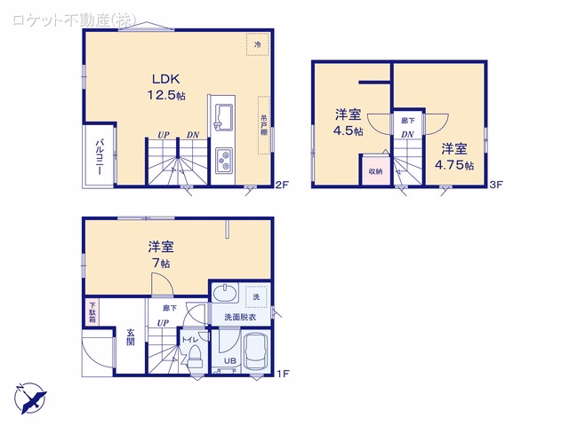 江戸川区松江4丁目（戸建） 間取図