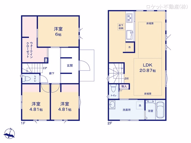 江戸川区上一色2丁目(戸建)03 間取図