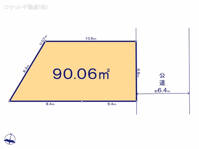 江戸川区上一色2丁目(土地)07 区画図