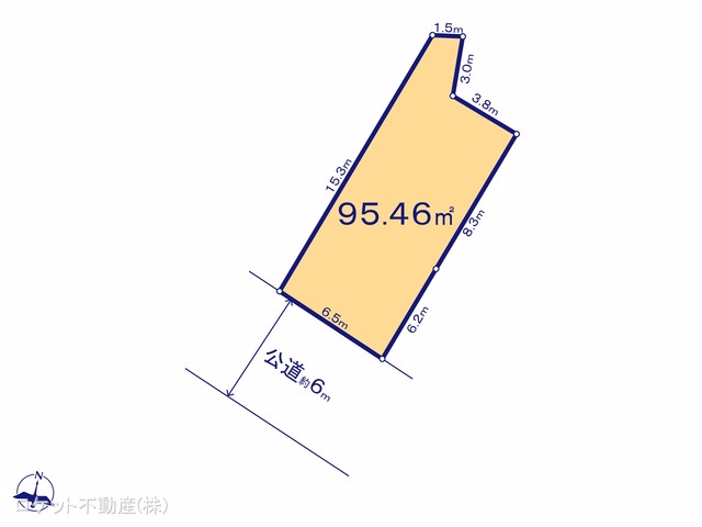江戸川区上一色2丁目(土地)10 区画図