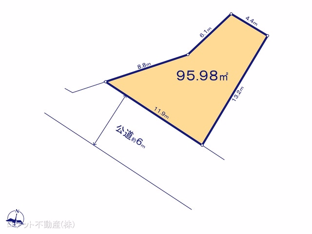 江戸川区上一色2丁目(土地)13 区画図