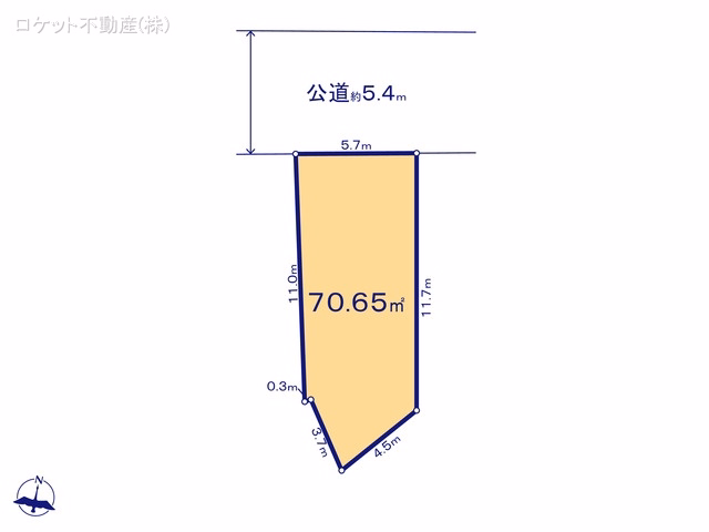 土地 江戸川区南小岩24期 1号地 区画図