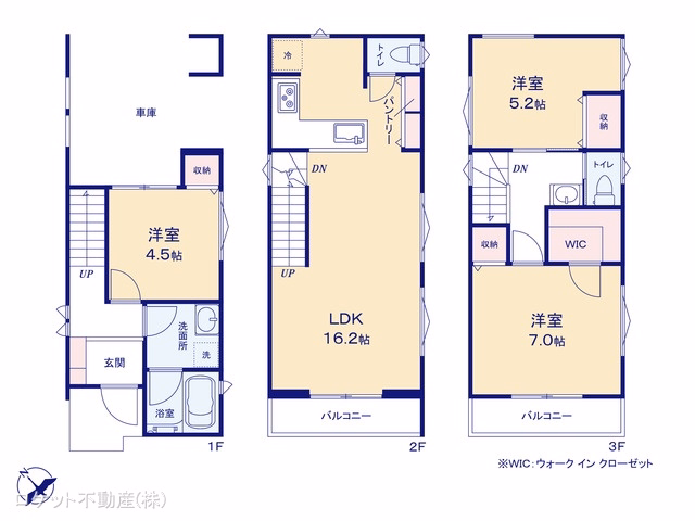江戸川区西葛西3丁目（戸建）01 間取図
