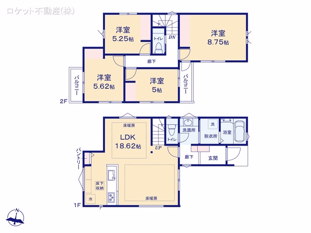江戸川区上一色2丁目(戸建)07 間取図