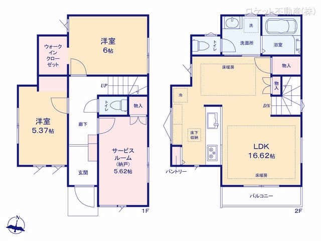 江戸川区上一色2丁目(戸建)12 間取図