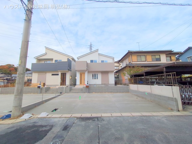 愛知県小牧市大字本庄の新築戸建て外構写真 2025年11月26日撮影