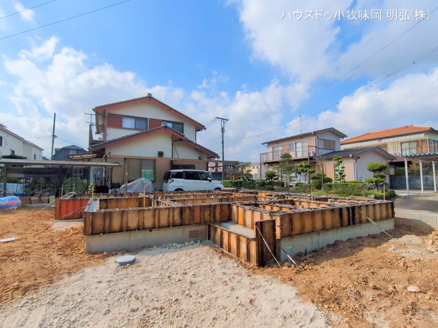 愛知県丹羽郡扶桑町大字高雄字柳前の新築戸建て基礎写真 2025年10月9日撮影