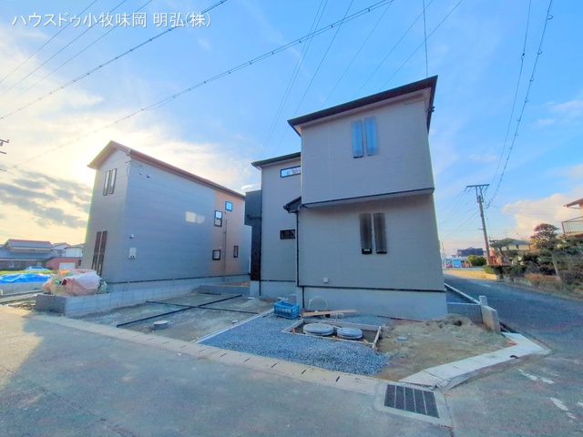 愛知県丹羽郡扶桑町大字高雄字柳前の新築戸建て外構写真 2025年12月18日撮影