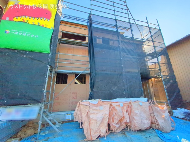 愛知県犬山市大字橋爪字一丁田の新築戸建て上棟写真 2025年10月22日撮影