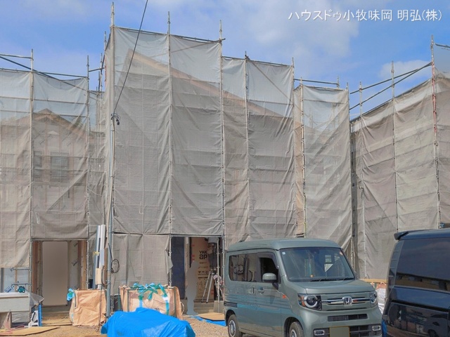 愛知県犬山市大字塔野地字南ノ切の新築戸建てシート写真 2026年4月13日撮影
