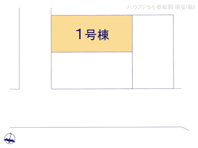 愛知県犬山市字舟田の新築戸建て全体区画図 ※図面と異なる場合は現況を優先