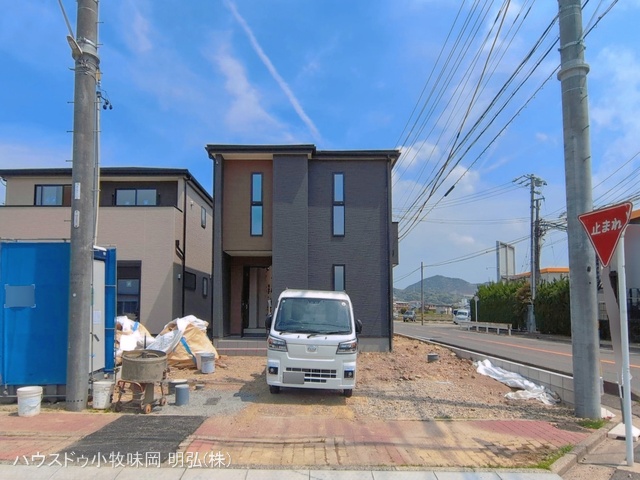 愛知県犬山市字舟田の新築戸建て外構写真 2026年4月13日撮影