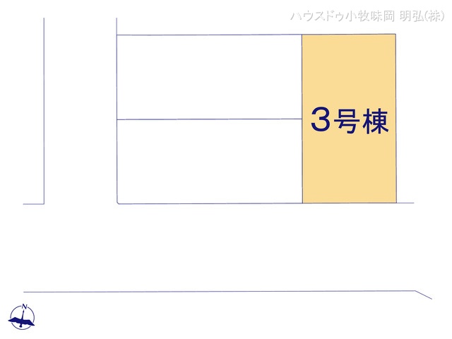 愛知県犬山市字舟田の新築戸建て全体区画図 ※図面と異なる場合は現況を優先