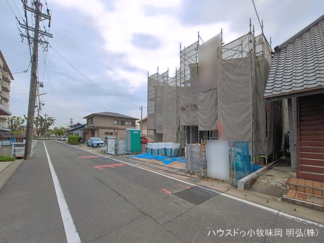 愛知県小牧市小牧２丁目の新築戸建てシート写真 2026年4月21日撮影
