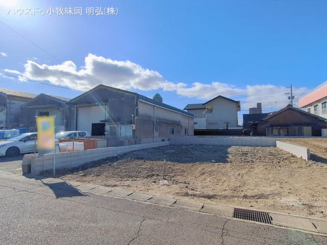 愛知県小牧市中央3丁目の新築戸建て更地・土地写真 2026年2月8日撮影