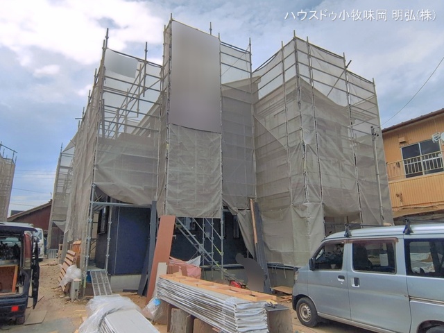 愛知県小牧市中央3丁目の新築戸建てシート写真 2026年5月19日撮影