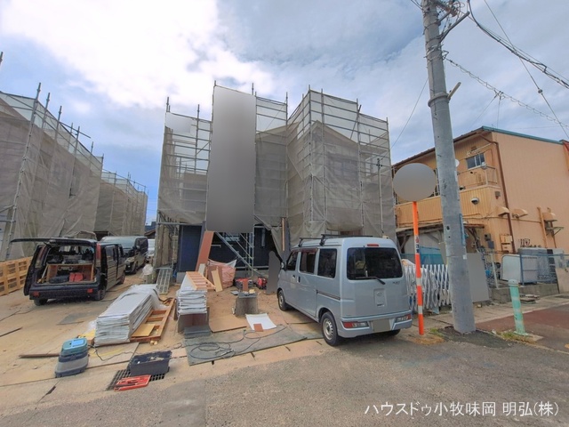 愛知県小牧市中央3丁目の新築戸建てシート写真 2026年5月19日撮影