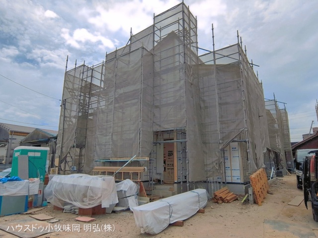 愛知県小牧市中央３丁目の新築戸建てシート写真 2026年5月19日撮影
