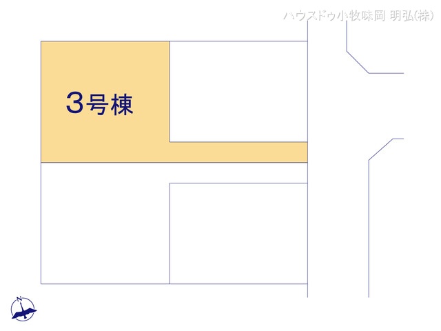 愛知県小牧市中央３丁目の新築戸建て全体区画図 ※図面と異なる場合は現況を優先