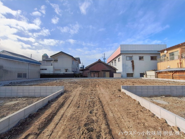 愛知県小牧市中央3丁目の新築戸建て更地・土地写真 2026年1月21日撮影