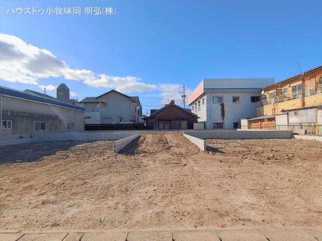 愛知県小牧市中央3丁目の新築戸建て更地・土地写真 2026年2月8日撮影