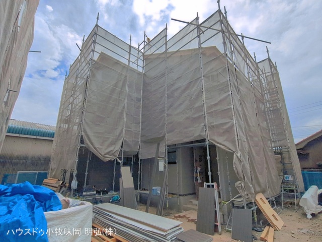 愛知県小牧市中央3丁目の新築戸建てシート写真 2026年5月19日撮影