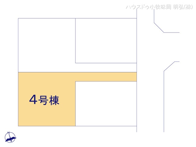 愛知県小牧市中央3丁目の新築戸建て全体区画図 ※図面と異なる場合は現況を優先