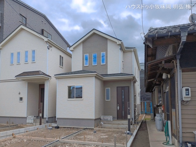 愛知県丹羽郡大口町余野２丁目の新築戸建て外構写真 2026年6月7日撮影