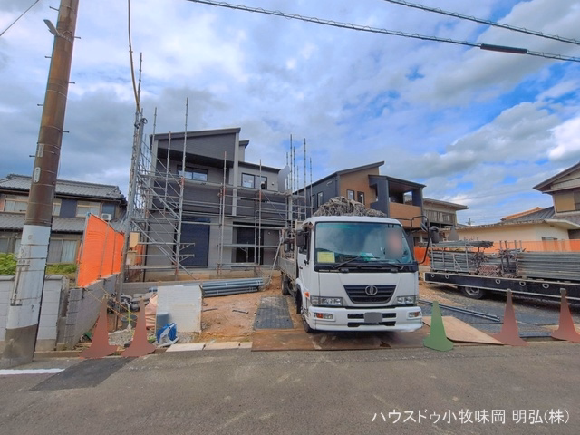 愛知県犬山市大字羽黒字小豆田の新築戸建て外構写真 2026年6月7日撮影
