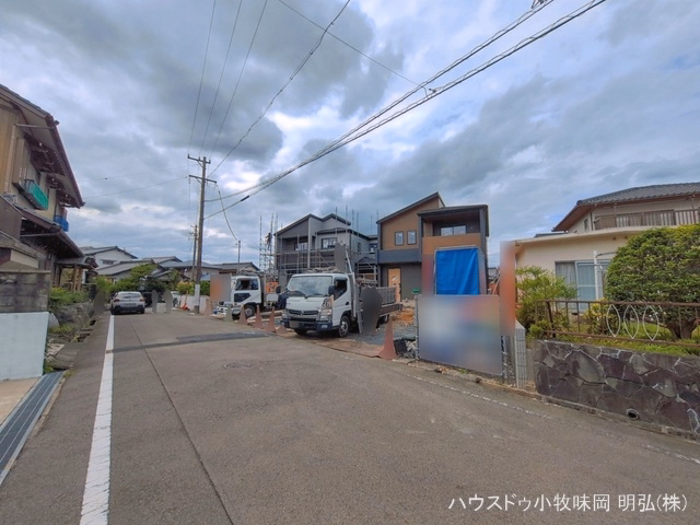 愛知県犬山市大字羽黒字小豆田の新築戸建て外構写真 2026年6月7日撮影