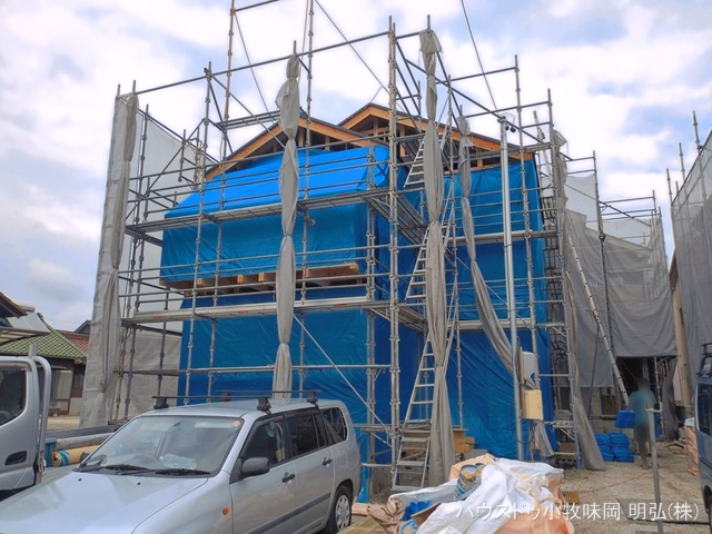 新築戸建て 小牧市東田中1期 1号棟 上棟