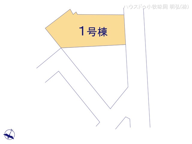 愛知県丹羽郡扶桑町大字柏森字寺裏の新築戸建て全体区画図 ※図面と異なる場合は現況を優先