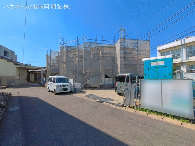 愛知県丹羽郡扶桑町大字柏森字寺裏の新築戸建てシート写真 2026年5月24日撮影