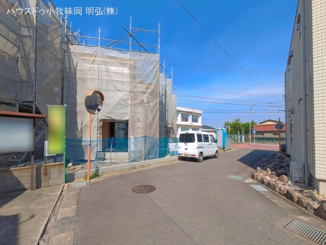愛知県丹羽郡扶桑町大字柏森字寺裏の新築戸建てシート写真 2026年5月24日撮影