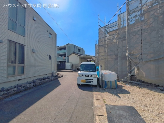 愛知県丹羽郡扶桑町大字柏森字寺裏の新築戸建てシート写真 2026年5月24日撮影