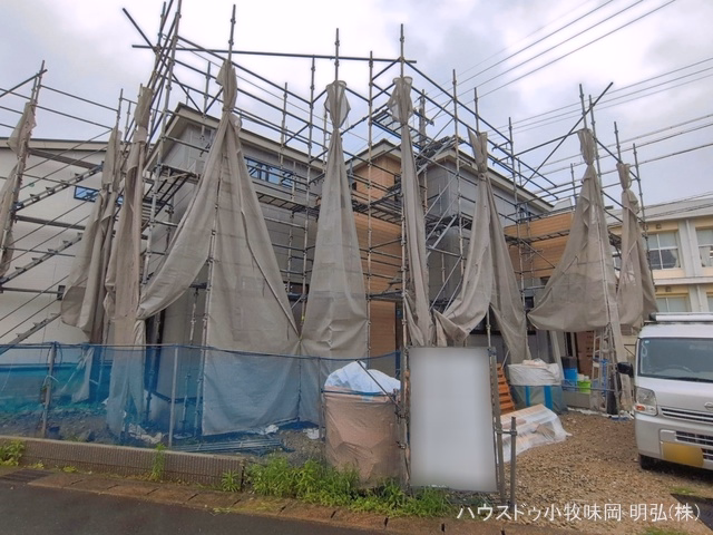 愛知県丹羽郡扶桑町大字柏森字寺裏の新築戸建てシート写真 2026年6月24日撮影