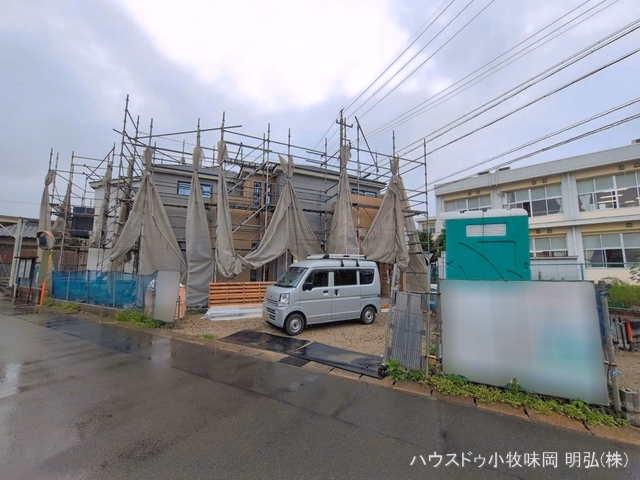 愛知県丹羽郡扶桑町大字柏森字寺裏の新築戸建てシート写真 2026年6月24日撮影