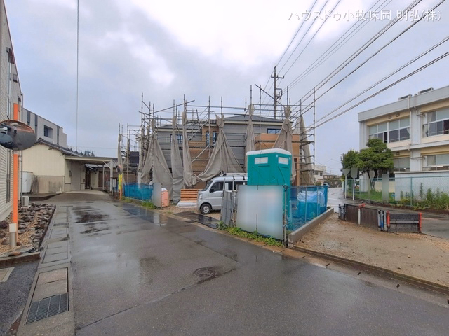 愛知県丹羽郡扶桑町大字柏森字寺裏の新築戸建てシート写真 2026年6月24日撮影
