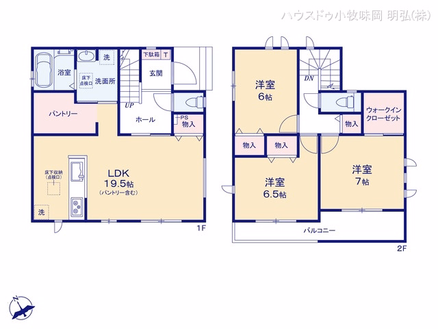 小牧市小木南3丁目(戸建)B 間取図