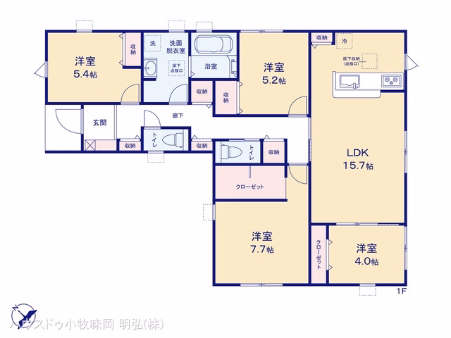 犬山市大字犬山字辰ケ池（戸建）02 間取図