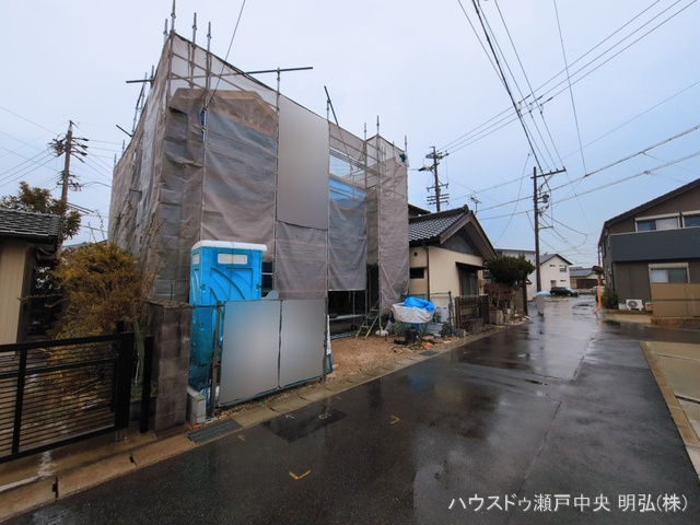 愛知県尾張旭市南原山町赤土の新築戸建て上棟写真 2026年3月17日撮影