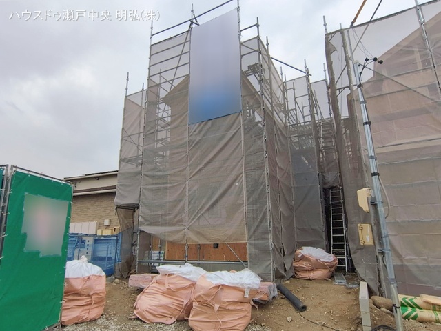 愛知県尾張旭市旭前町１丁目の新築戸建て上棟写真 2026年2月26日撮影